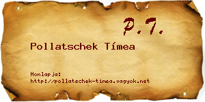 Pollatschek Tímea névjegykártya